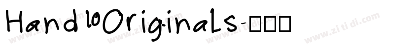 Hand Originals字体转换